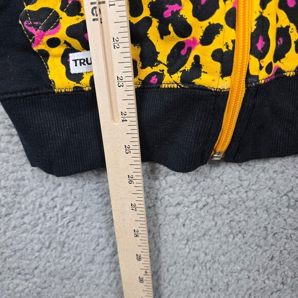 TRUKFIT Women's Black & Orange Full Zip Hoodie Sweatshirt Size S - Picture 9 of 11